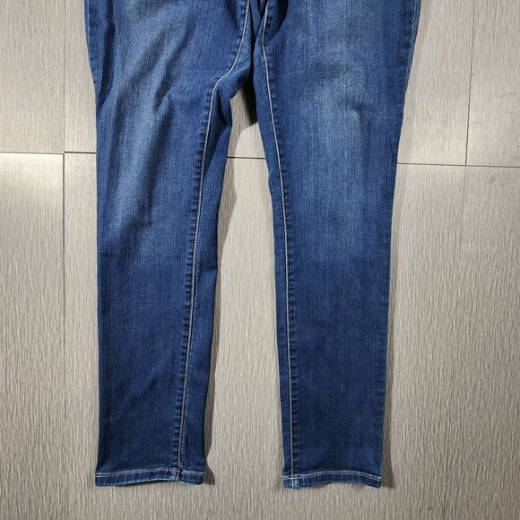 NYDJ Jeans Alina Legging Denim Jeans Womens Size 12 Blue Mid Rise Straight Leg - Picture 2 of 10